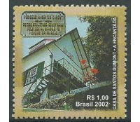 C2472 CASA DE SANTOS DUMONT , DESTACADO DO BLOCO 127 - 2002 - 10.534 Mint
